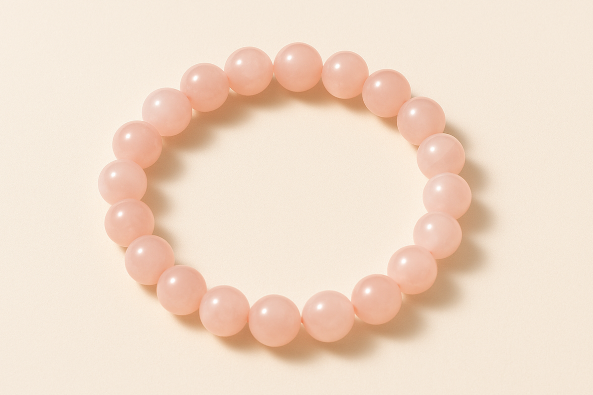 Rose Quartz beaded bracelet
